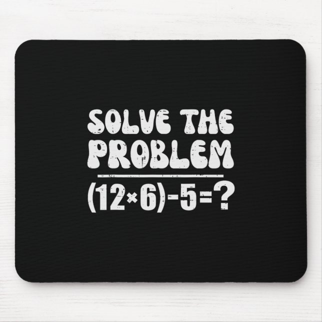 67 Meme Funny Pemdas Elementary Math Teacher Six S Mousepad (Vorne)