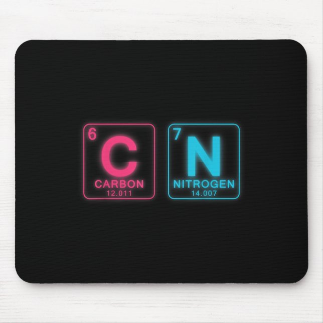 67 Meme Funny Teacher Science Periodic Table 6 7 B Mousepad (Vorne)
