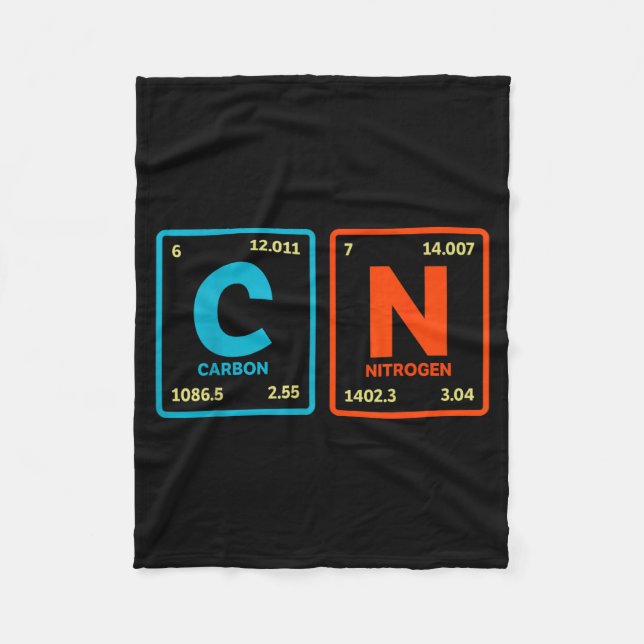 67 Meme Funny Teacher Science Periodic Table Retro Fleecedecke (Vorderseite)