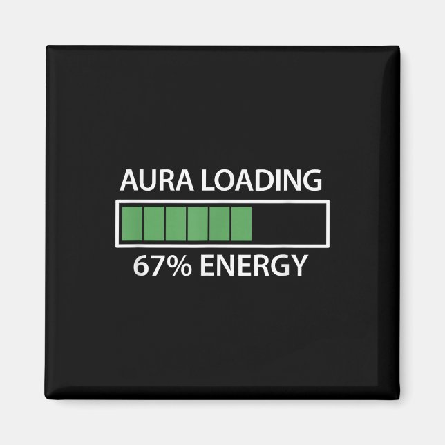 67 Meme Gen Alpha Aura Laden  Magnet (Vorne)