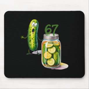 67 Meme Gürkchen Überraschung Ein Glas Geschnitten Mousepad