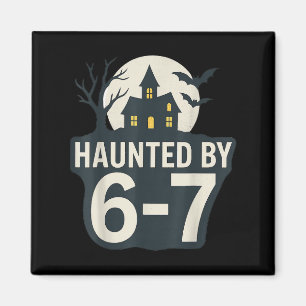 67 Meme Halloween-Haus Gruselig - Six Seven Gen Al Magnet