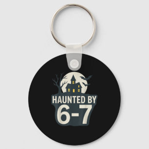 67 Meme Halloween-Haus Soky - Six Seven Gen Alpha Schlüsselanhänger