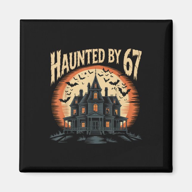 67 Meme Halloween Kostüm Heimgesucht _1  Magnet (Vorne)