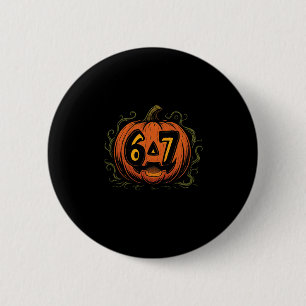 67 Meme Halloween-Kürbis - Six Seven Gen Alpha Z Button