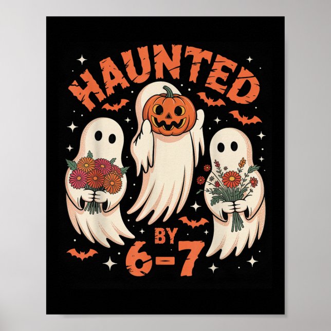 67 Meme Halloween Verflucht  Poster (Vorne)