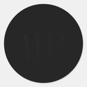 67 Meme Halloween Verlassener Sder - Six Seven Gen Runder Aufkleber