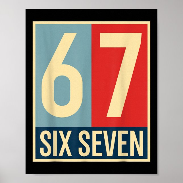 67 Meme Hoffnung Poster Stil  (Vorne)