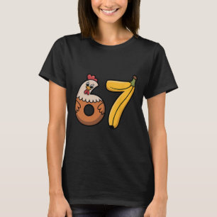 67 Meme Huhn Nana Six Seven 6-7 Familie passend T-Shirt