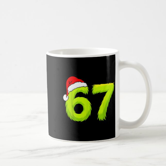 67 Meme Humor 6-7 Funny Six Seven Christmas  Kaffeetasse (Rechts)
