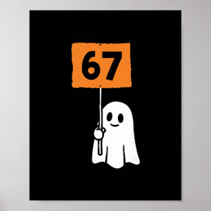 67 Meme Humor 6-7 Lustig Sechs Sieben Halloween Poster
