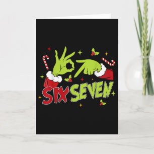 67 Meme Humor 6-7 Lustig Sechs Sieben Weihnachten  Karte
