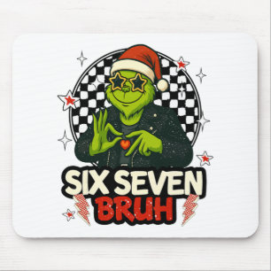 67 Meme Humor 6-7 Lustig Sechs Sieben Weihnachten Mousepad
