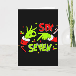 67 Meme Humor 6 7 Lustige Sechs Sieben Weihnachten Karte