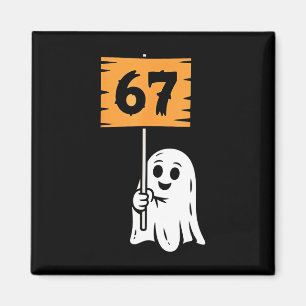 67 Meme Humor 6-7 Sechs Sieben Halloween Magnet