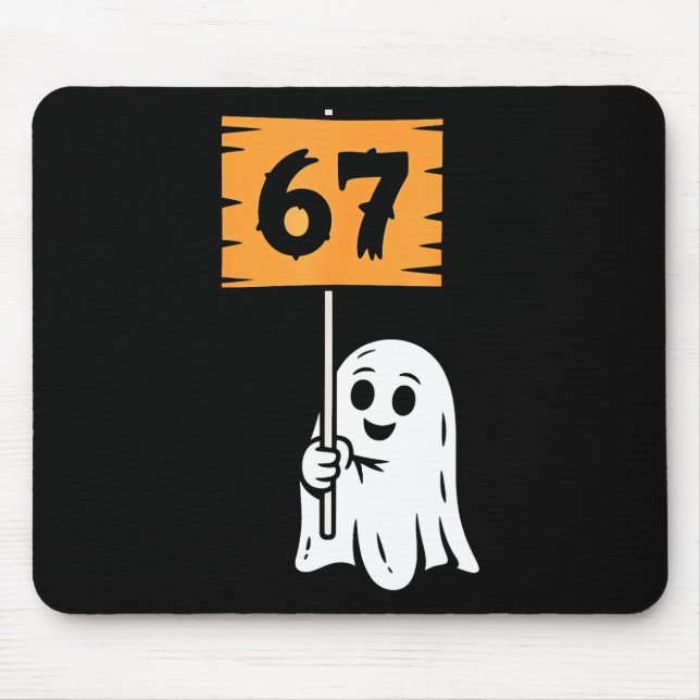 67 Meme Humor 6-7 Sechs Sieben Halloween  Mousepad (Vorne)