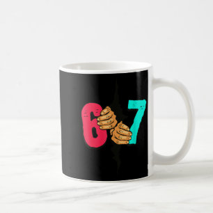 67 Meme Lustig Six Seven Gen Alpha Slang Weihnacht Kaffeetasse