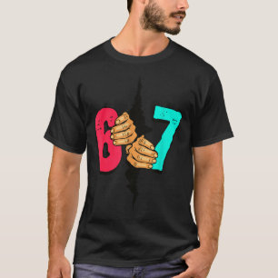 67 Meme Lustig Six Seven Gen Alpha Slang Weihnacht T-Shirt