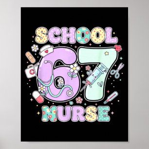 67 Meme Lustige Schulkrankenschwester Sechs Sieben Poster