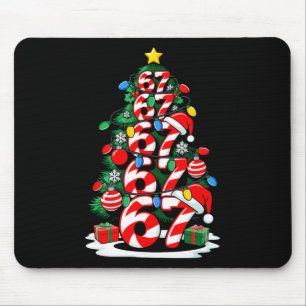 67 Meme Lustige Sechs Sieben Weihnachtsbaum Lichte Mousepad
