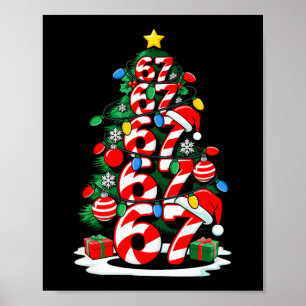 67 Meme Lustige Sechs Sieben Weihnachtsbaum Lichte Poster