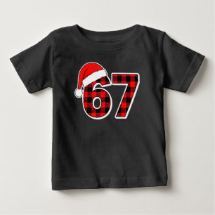 67 Meme Lustige Weihnachten Rot Kariert Xmas Schla Baby T-shirt