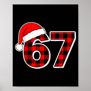 67 Meme Lustige Weihnachten Rotes Karo Xmas Schlaf Poster