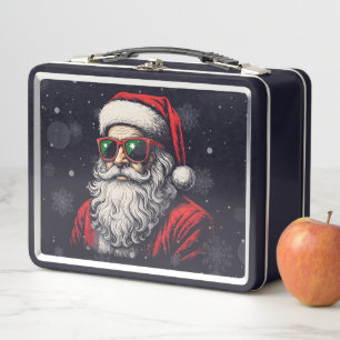 67 Meme Lustiger Santa sagt sechs sieben Weihnacht Metall Brotdose