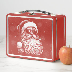 67 Meme Lustiger Santa sagt sechs sieben Weihnacht Metall Brotdose