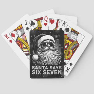 67 Meme Lustiger Santa sagt sechs sieben Weihnacht Spielkarten