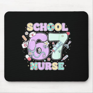 67 Meme Lustiger Schulkrankenschwester Six Seven M Mousepad