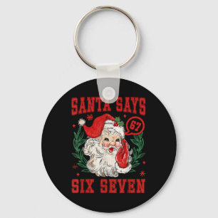 67 Meme Lustiger Weihnachts-Squad-Santa sagt sechs Schlüsselanhänger