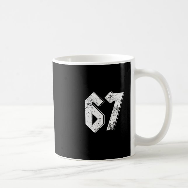 67 Meme Lustiges Six Seven Meme 6 7  Kaffeetasse (Rechts)