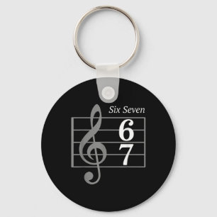 67 Meme Musik Slang Musiker Six Seven Lustige Musi Schlüsselanhänger