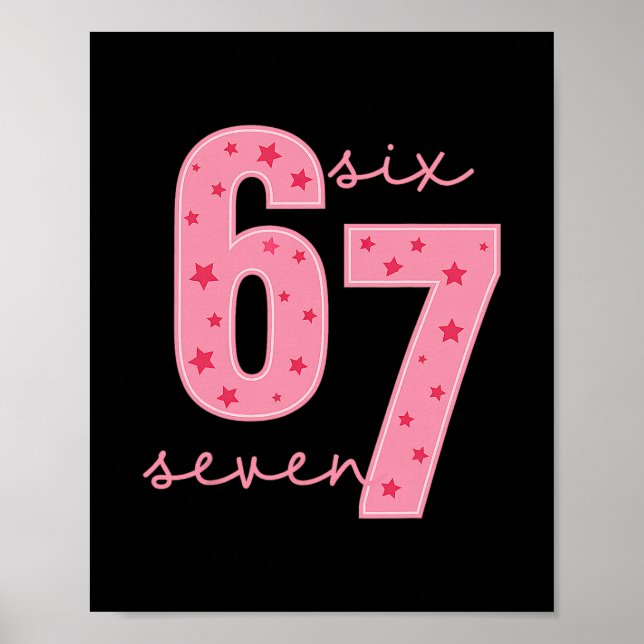 67 Meme  Poster (Vorne)