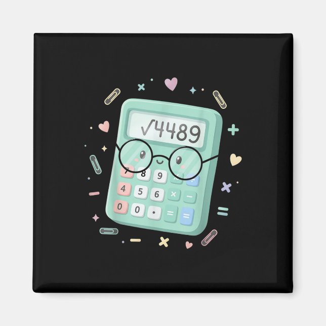 67 Meme Quadratwurzel 4489 Slang Sechs Sieben Math Magnet (Vorne)