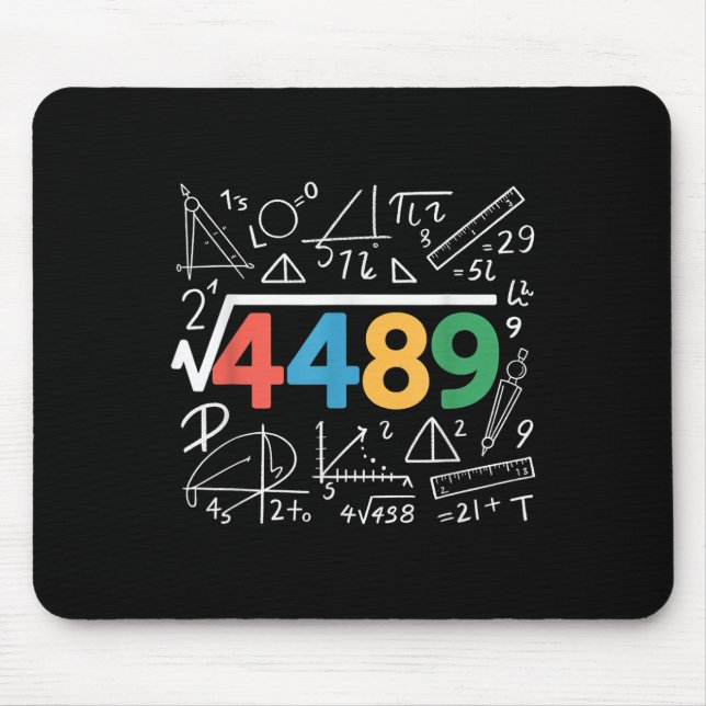 67 Meme Quadratwurzel 4489 Slang Sechs Sieben Math Mousepad (Vorne)