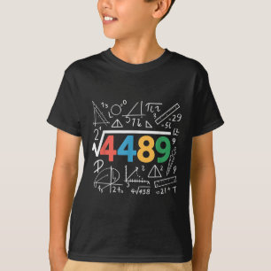 67 Meme Quadratwurzel 4489 Slang Sechs Sieben Math T-Shirt