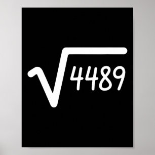 67 Meme Quadratwurzel von 4489 Six Seven Poster