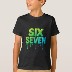 67 Meme Sechs Sieben 6-7 Lustiger Internet-Witz Vi T-Shirt