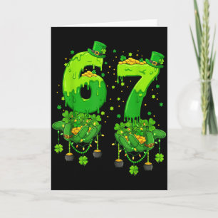 67 Meme Shamrocks Sechs Sieben Shamrocks 6-7 St. P Karte