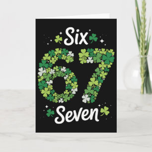 67 Meme Shamrocks St Patrick's Day 6-7 Kinder Mädc Karte