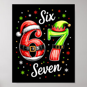67 Meme Six Seven 6 7 Kinder Frauen Männer Jungen Poster