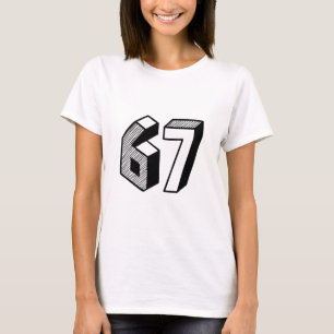 67 Meme Six Seven 6-7 Lustiger Internet-Witz Viral T-Shirt