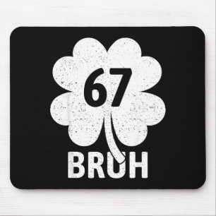 67 Meme Six Seven Bruh Lustiges St. Patrick’s Day Mousepad