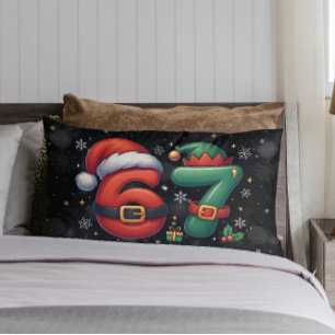 67 Meme Six Seven Bruh Lustiges Weihnachten 6 7 Lendenkissen