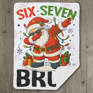 67 Meme Six Seven Bruh Lustiges Weihnachten 6 7 Sherpadecke