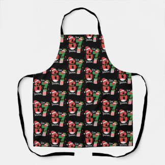 67 Meme Six Seven Elf Christmas Santa Hat Schürze
