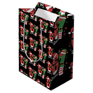 67 Meme Six Seven Elfen Weihnachtsmann Hut Mittlere Geschenktüte