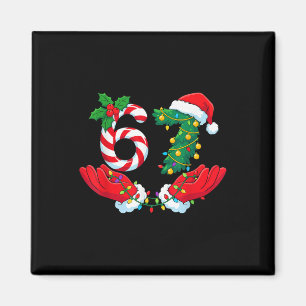 67 Meme Six Seven Lustiger Weihnachts-Meme-Slang M Magnet